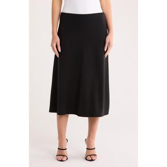 Nordstrom Rack Knit Midi Skirt in Black at Nordstrom Rack, Size X-Large