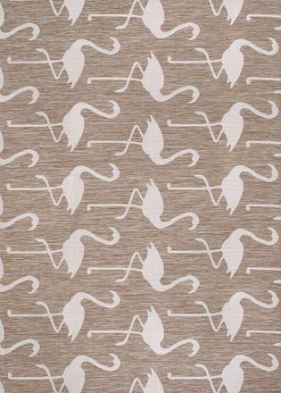 Jonathan Y Designs Liana Casual Coastal Flamingos Two-Tone Indoor/Outdoor Area Rug in Beige/white at Nordstrom, Size 8Ft 0In X 10Ft 0In
