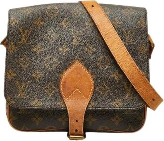 Louis Vuitton Pre-owned Cross Body Bags, female, Brown, Size: ONE SIZE Pre-owned Cartouchiere MM Monogram Shoulder Bag