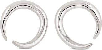 Dinny Hall Toro horn-circle earrings - Silver