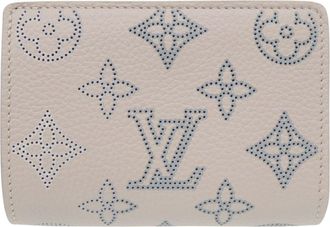 Louis Vuitton Blue Pink Mahina Leather Wallet (Bi-Fold) (Pre-Owned)