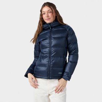 Stio Womens Hometown Down Hooded Jacket Blue XXL