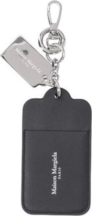 Maison Margiela Rectangular Black Wallet Keychain with Modern Accents