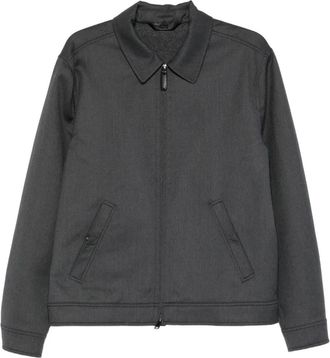 Brioni mélange-effect jacket - Grey