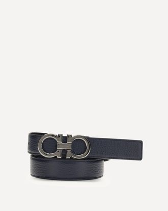 Ferragamo Reversible and adjustable Gancini Belt Male 100