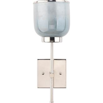 Jamie Young Co. Vapor Single Sconce, Nickel and Blue Opal Metallic Glass in Opal Blue Metallic Glass at Nordstrom