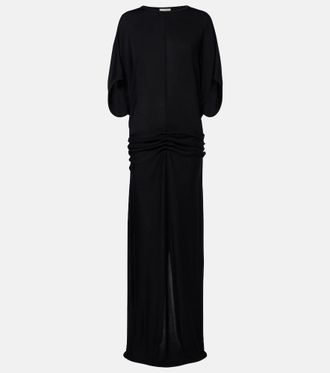 The Row Delyra ruched jersey gown