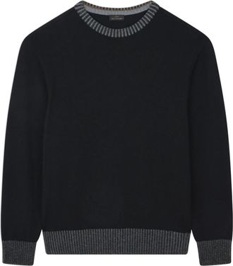 Paul & Shark Innovatieve Soft Cool Touch Crewneck Sweater - Heren - Ronde hals truien - Zwart - M - Wol - Truien & Vesten