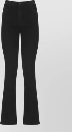 Mother flared cotton jeans straight leg trousers