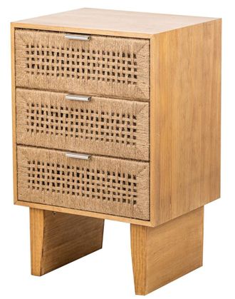 Nordlys Scandinavian Wooden 3-Drawer Dresser Chest of Drawers in Brown