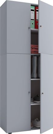 ebuy24 Armario Lona Puertas Giratorias 70x184x40 - Vcm