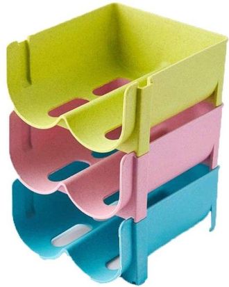 OEM 3 Botelleros Apilables, Botellero Para El Frigor&iacute;fico, Botellero De Pl&aacute;stico, Botellero Para Cerveza