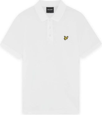 Lyle & Scott Popcorn Jacquard Polo Shirt - Heren - Polos - Wit - XL - Tops