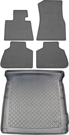 OEM Bmw X7 G07 / X7 G07 X-drive Suv (5 Puertas) Desde 03.2019 Set - Alfombrillas De Goma Para Coche + Alfombrilla Para Maletero