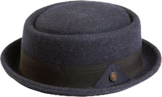 Dasmarca Quintin Ink Wool Felt Winter Porkpie Hat XL