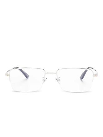 Cartier rectangle-frame glasses - unisex - Metal - 54 - Silver