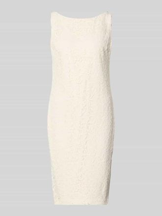 Lauren Ralph Lauren Enganliegendes Cocktailkleid aus Viskose-Mix mit Baumwoll-Anteil in Beige, Gr&ouml;&szlig;e 34