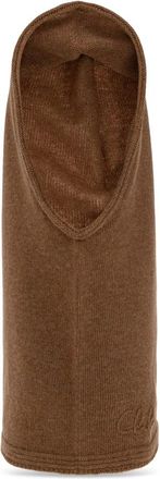 Chlo&eacute; Wollen Nekwarmer met Logo - Dames - Hoeden - Bruin - ONE Size - Wol - Accessoires