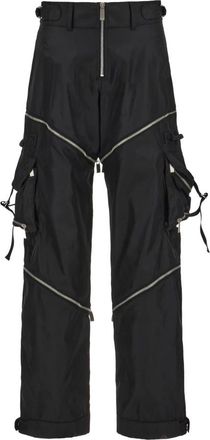 Off-white Wijde broek - Heren - Straight fit broeken - Zwart - S - Broeken