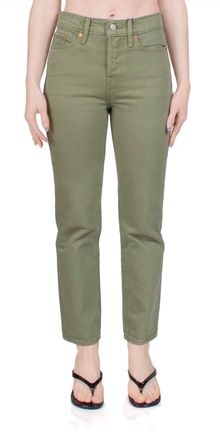 Levi's Wedgie Straight Jeans In Green