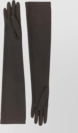 The Row simon long length smooth texture gloves