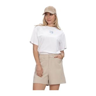 Moves Kiana Tee 4638 - Dames - Tops - Wit - Maat: M Katoen