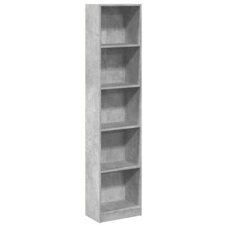 vidaXL Estanter&iacute;a De Madera De Ingenier&iacute;a Gris Hormig&oacute;n 40x24x176 Cm Vidaxl