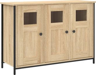 vidaXL Aparador De Madera De Ingenier&iacute;a Roble Sonoma 100x35x70 Cm Vidaxl