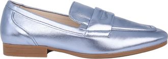 Gabor Blauwe lakleren loafers - Dames - Loafers - Blauw - 42 EU - Leer - Schoenen