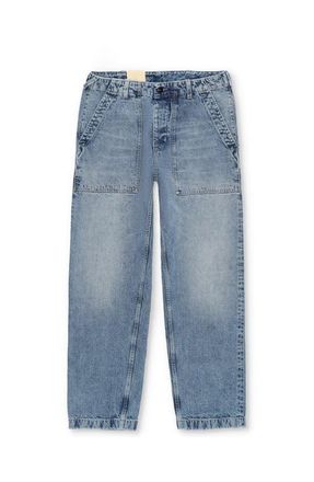Fortela Vietnam Inspired Bleach Wash Denim Pants in Blue at Nordstrom, Size 34 X 31 Eu