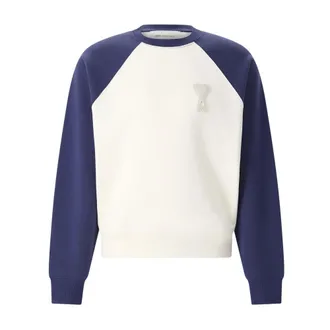 Ami Sweatshirts, male, Blue, Size: L Sweatshirts