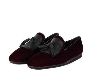 Ferragamo Mens Velvet Tassel Loafer