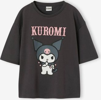 Hello Kitty M&auml;dchen T-Shirt Kuromi anthrazit