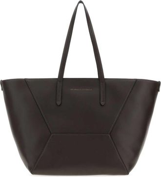 Brunello Cucinelli Rust Brown BC Duo Large Tote