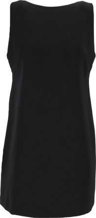 Eleh Black Sleeveless Bow Mini Dress