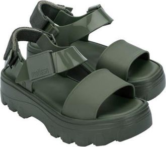 Melissa Kick Off Platform Sandal in Green at Nordstrom, Size 10