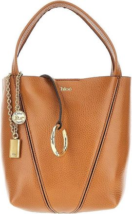 Chlo&eacute; Grained leather small Spin bag Woman One Size