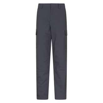 Mountain Warehouse Heren Delta Fleece Gevoerde Winterbroek (Donkergrijs)