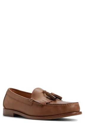 Brooks Brothers Edison Kiltie Loafer in Chestnut Leather Nubuck at Nordstrom Rack, Size 10.5