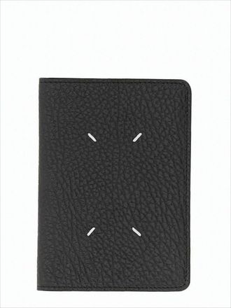 Maison Margiela Textured Leather Bifold Wallet With Minimalist Design