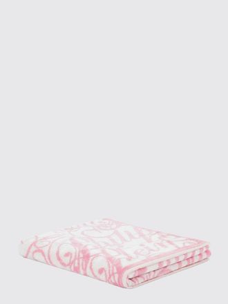 Philipp Plein Telo mare in spugna di cotone con logo jacquard a contrasto
