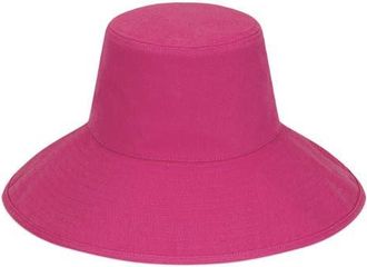 Lack of Color Holiday Cotton Canvas Bucket Hat in Fuchsia at Nordstrom, Size Medium