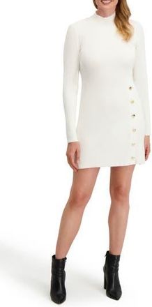 Shelli Segal Layla Long Sleeve Sweater Dress in White at Nordstrom Rack, Size 14
