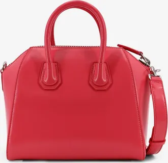 Givenchy Womens Mini Leather Crossbody Bag Red Shoulder