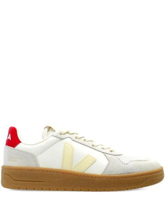 Veja V-82 perforated panelled sneakers - White