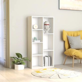 vidaXL Estanter&iacute;a Librer&iacute;a Madera Contrachapada Blanco 50x25x106 Cm Vidaxl