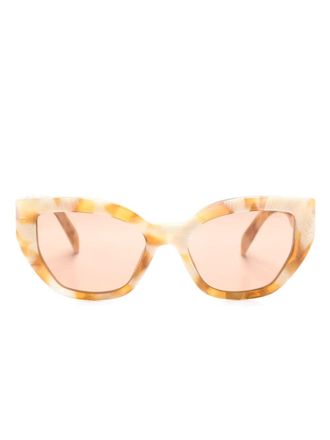 Prada butterfly-frame tinted sunglasses - Neutrals