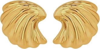 Anine Bing Orecchini Curved Shell - Oro