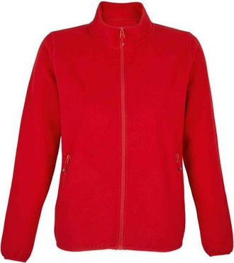 SOLS Vrouwen/Dames Factor Fleecejack met rits (Rood)