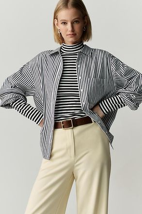 Maeve Shrunken Bennet 100% Cotton Buttondown Shirt